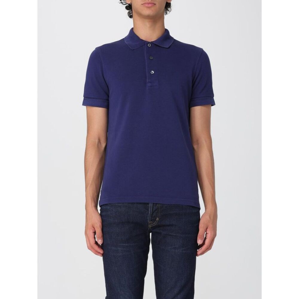 Tom Ford Polo Shirt Men Blue
